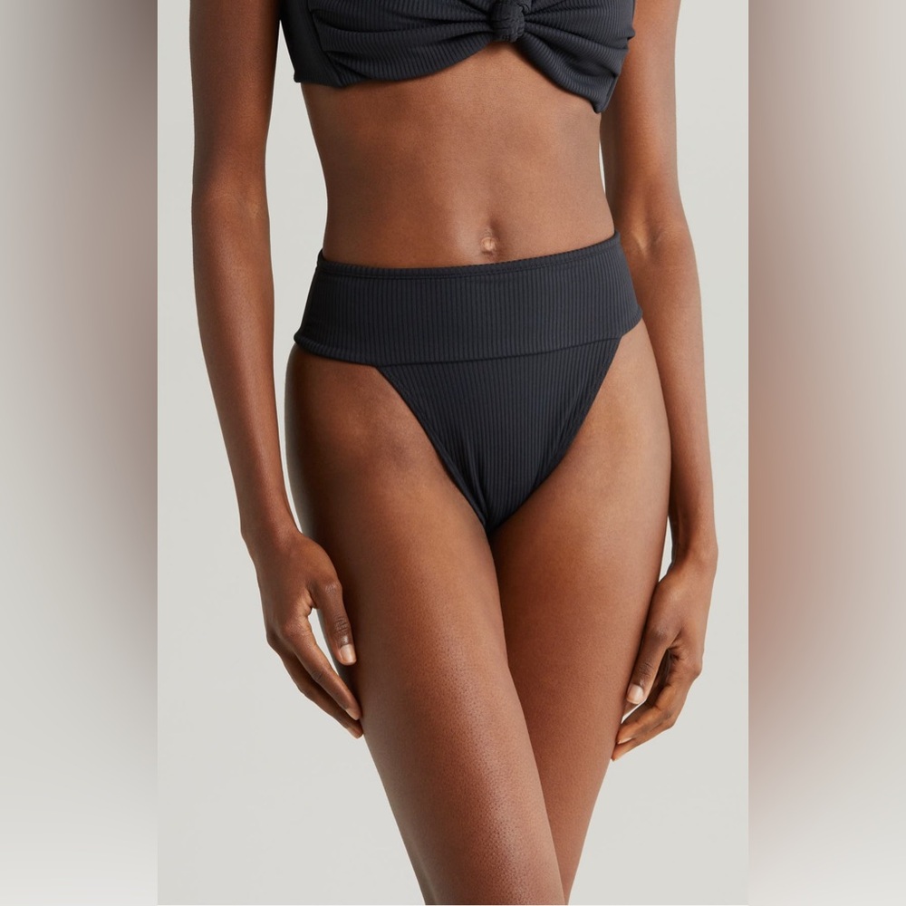 MONTCE Tamarindo Rib High cut Bikini Bottom, X-Small, $112